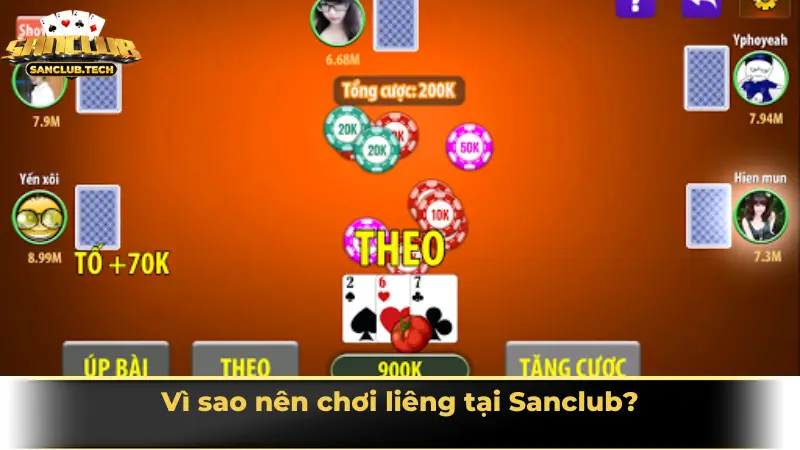Trải nghiệm game bài Liêng Sanclub đỉnh cao cho tín đồ yêu thích kịch tính 3 Vì sao nên chơi liêng tại Sanclub?