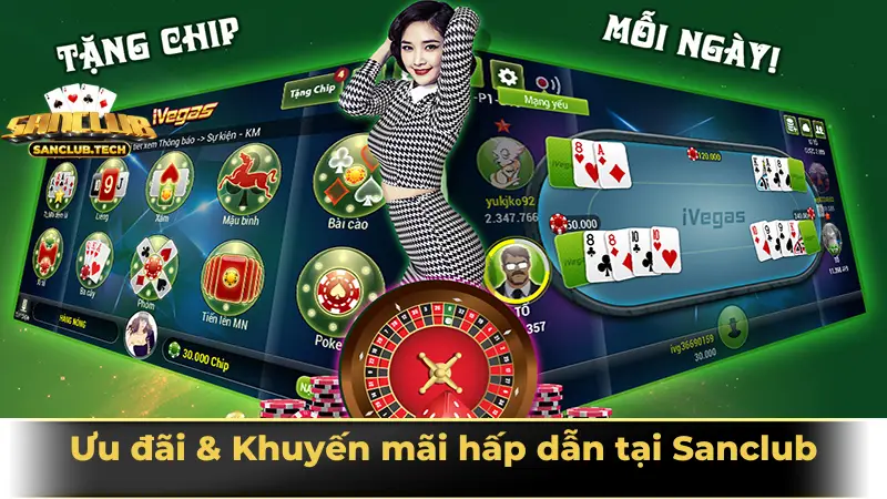 SanClub – Cổng game giải trí đổi thưởng uy tín số 1 Việt Nam 24 Ưu đãi & Khuyến mãi hấp dẫn tại Sanclub